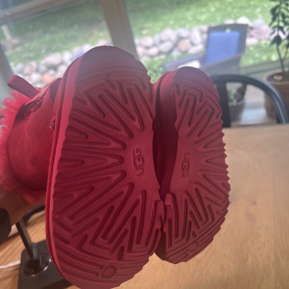 UGG Toddler Sz 6 Pink Bailey Bow Boots Booties - Picture 8 of 8